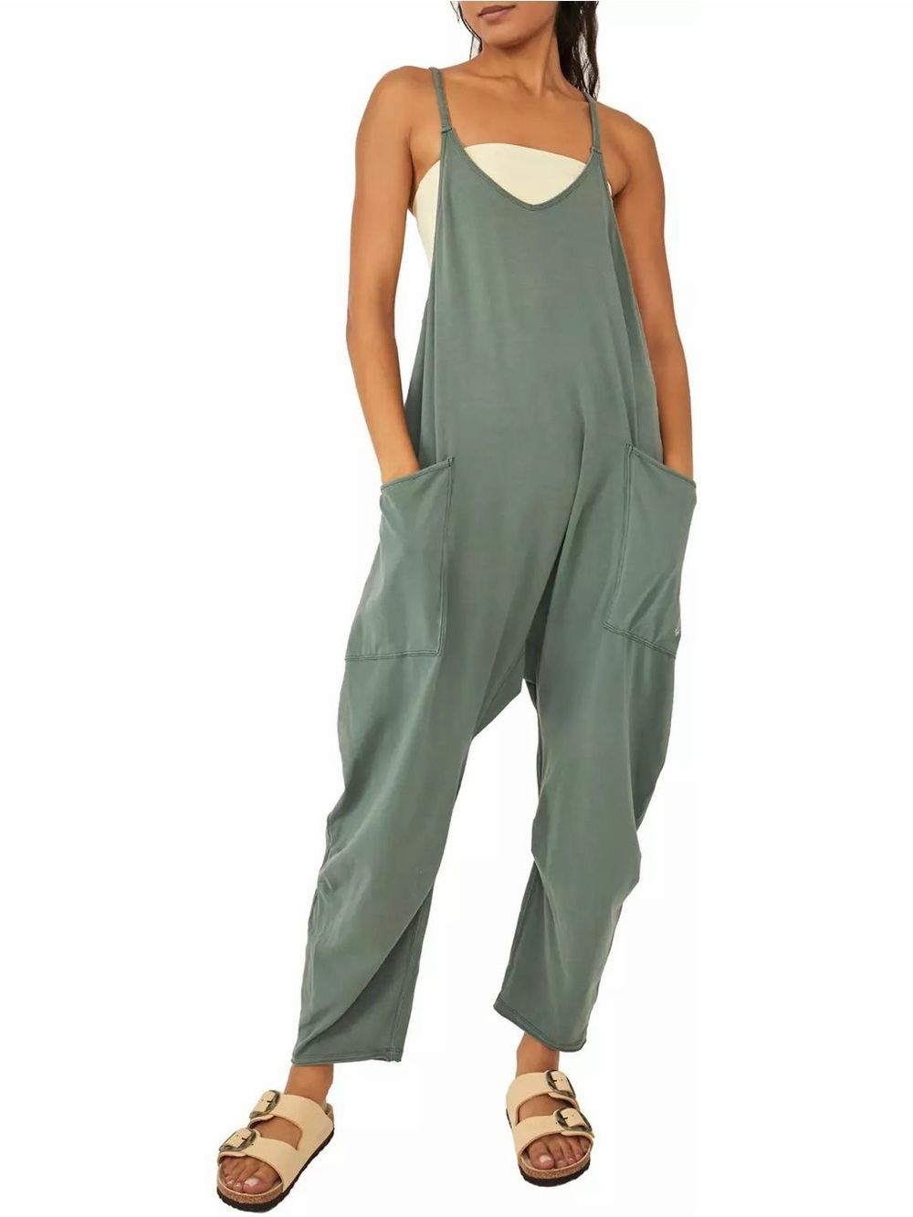 Free People FP Movement Hot Shot One Piece Green Size Large